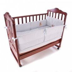 Постельный комплект Feretti Sleepy bear blue антибактериальный, голубой