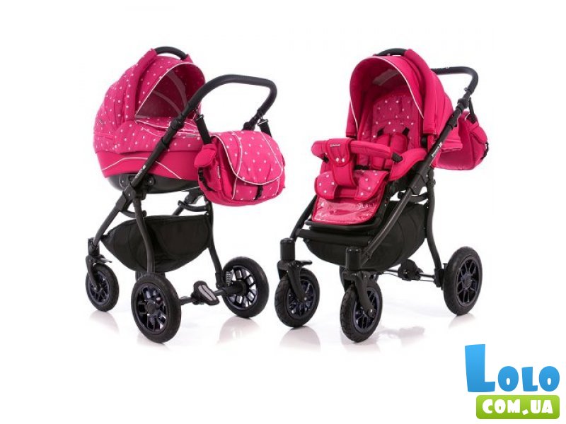 Универсальная коляска 2 в 1 Adamex Jogger 138J (розовая)