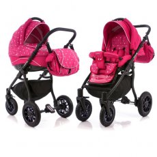 Универсальная коляска 2 в 1 Adamex Jogger 138J (розовая)