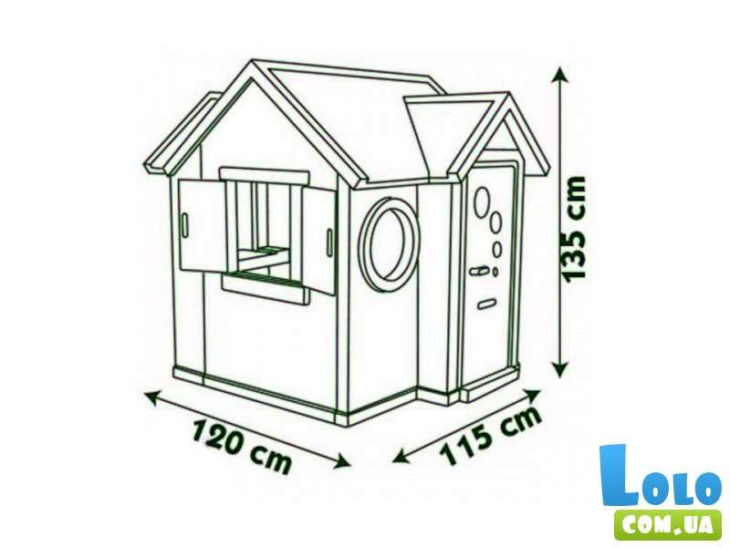 Детский домик со звонком и замком Smoby (310228)