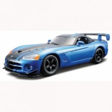 Модель Bburago Dodge Viper SRT10 ACR  (голубой металлик, 1:24)