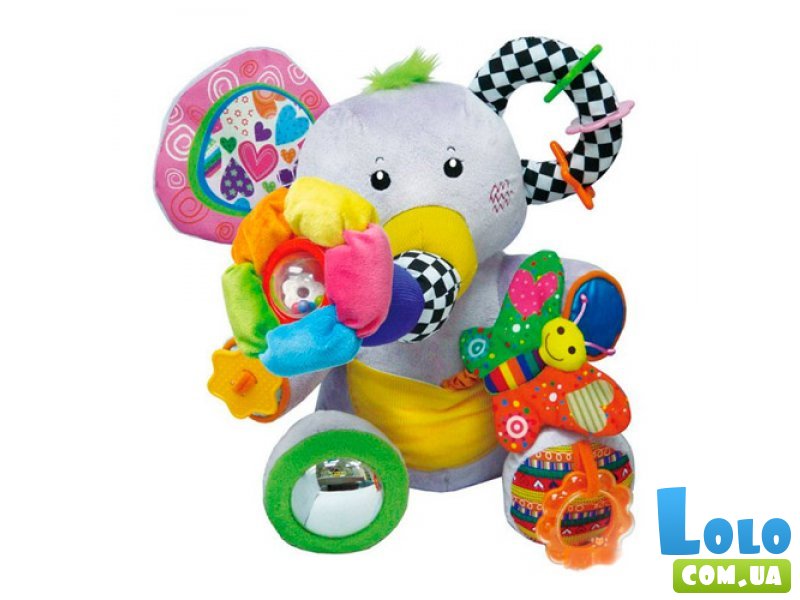 Развивающая игрушка "Занятой Слонёнок", Biba Toys