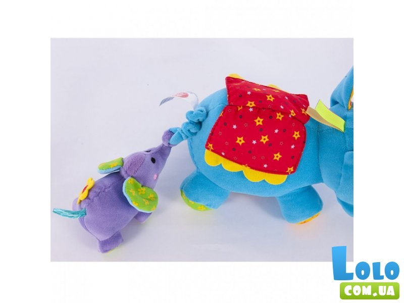 Детская развивающая игрушка «Счастливые слонята: мама и малыш» Biba Toys