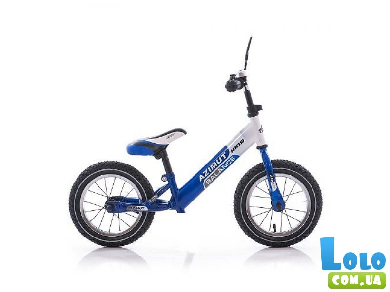 Беговел Azimut Balance Bike 12" Air (сине-белый)