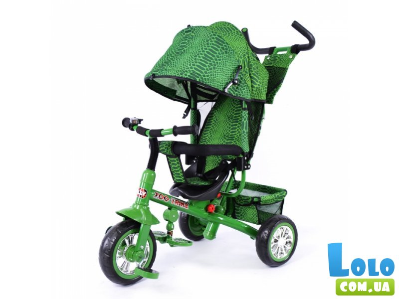 Велосипед трехколесный Baby Tilly Zoo-Trike BT-CT-0005 Green (зеленый), с узором