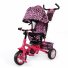 Велосипед трехколесный Baby Tilly Zoo-Trike BT-CT-0005 Crimson (розовый с черным), с узором