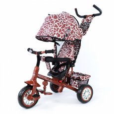 Велосипед трехколесный Baby Tilly Zoo-Trike BT-CT-0005 Brown (коричневый с белым), с узором