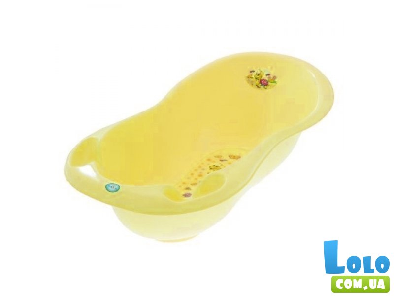 Ванночка Tega Baby "Счастливая Черепаха" 102см с термометром (желтая)