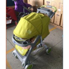 Коляска Bambini Neon Green Elephant + Footcover