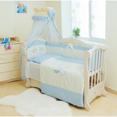 Детская постель Twins Evolution А-006 Ангелочки (7 эл.) голубой
