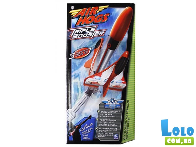 Игрушка ракета с пусковым устройством и двумя отделяемыми самолетами Air Hogs