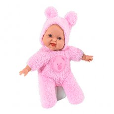 Мягкотелая кукла Loko Toys "Зайчик", розовая