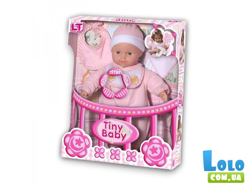 Пупс с мягким телом Tiny Baby в розовой одежде (98019-A)