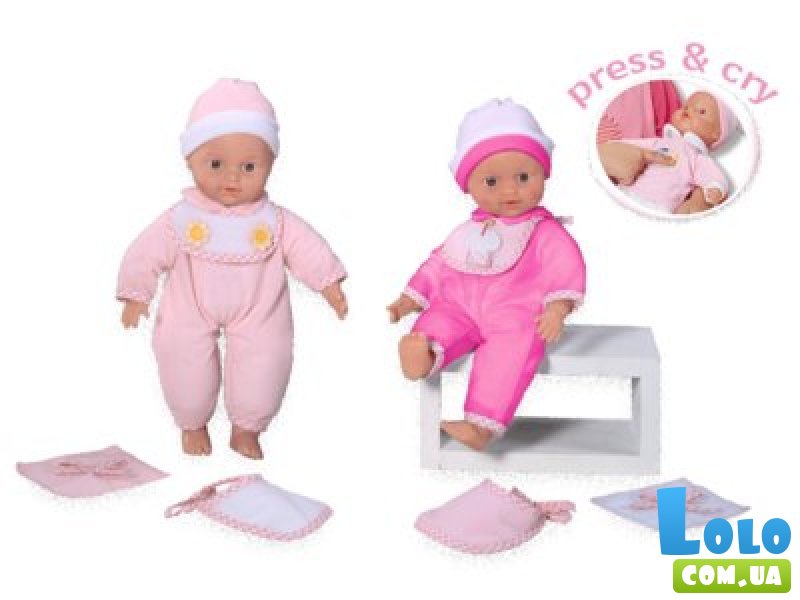 Пупс с мягким телом Tiny Baby в розовой одежде (98019-A)