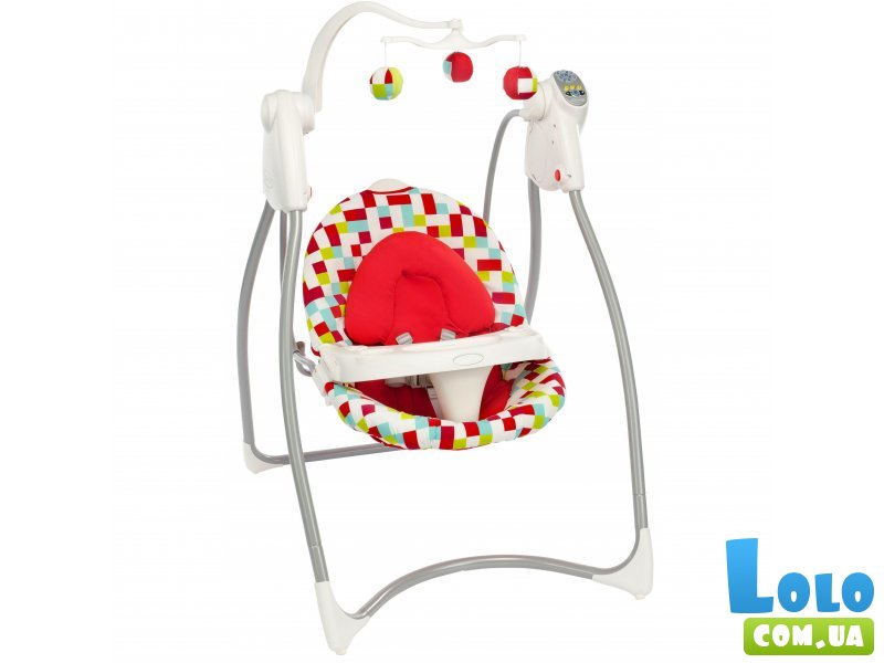 Кресло-качалка Graco LOVIN'HUG (с подключением к электросети), цвет белый с красным