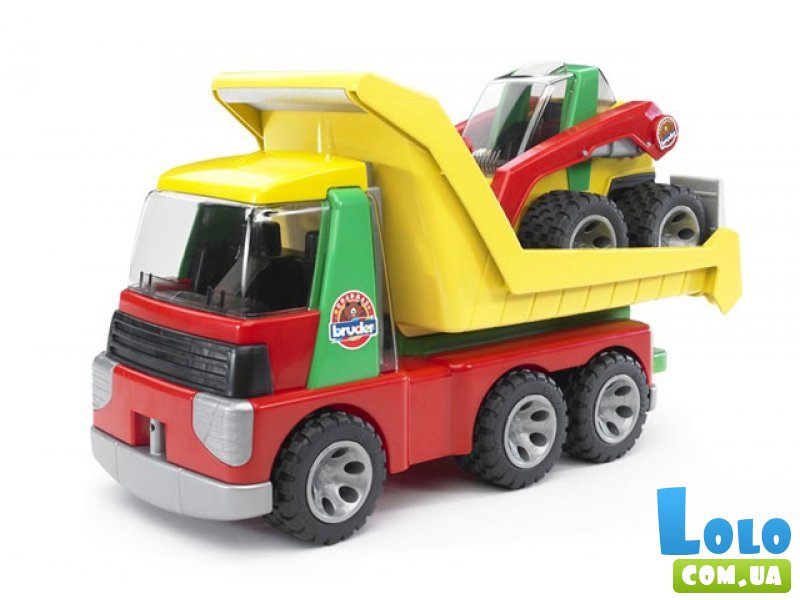 Игрушка Bruder «Самосвал-транспортёр + Автопогрузчик» Roadmax