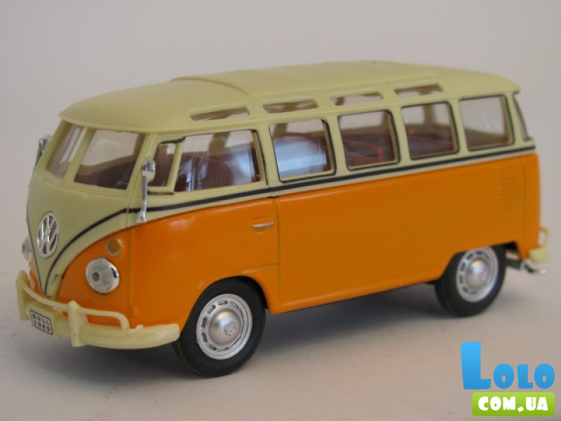Модель машинки CARARAMA, «VW Bus Samba», серия «Классик», оранжевого цвета, в масштабе 1:43, в ассортименте
