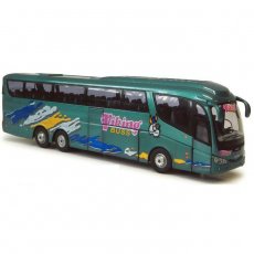 Автомодель CARARAMA "Автобус Scania-турист", зеленого цвета, в масштабе 1:50