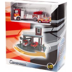 Игровой набор Cararama "Пожарная станция", (масштаб 1:72)
