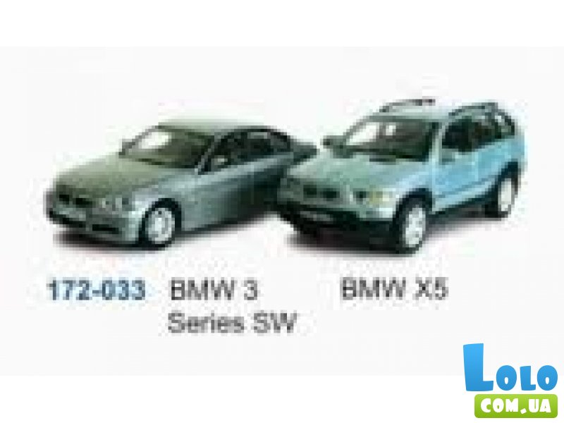 Набор автомоделей CARARAMA "BMW 3+BMW X5" M1:72