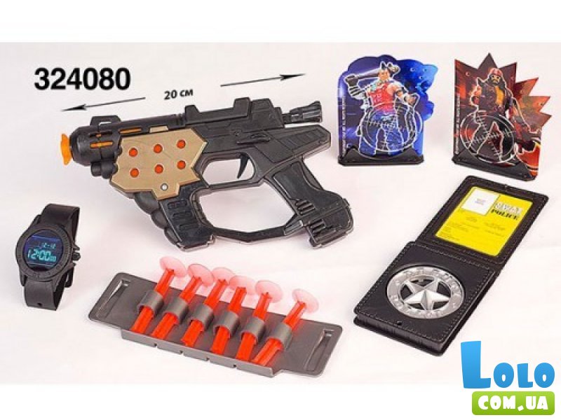 Игрушечный набор CHAP MEI из серии "Полиция Против Бандитов" (пистолет, аксессуары)