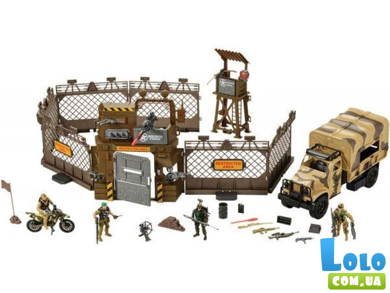 Игровой набор "Вооруженные силы VII: Военная база в пустыне с техникой и солдатами" Chap Mei (506120)