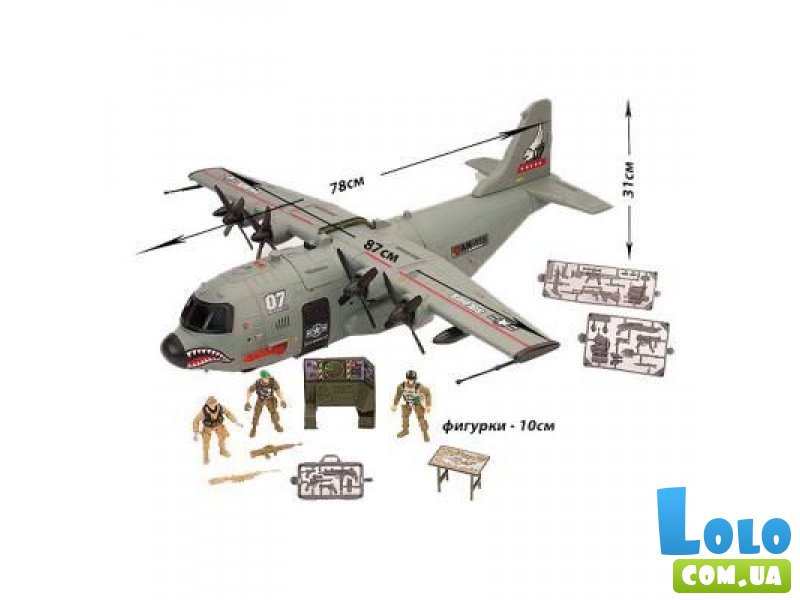 Игровой набор "Вооруженные силы VII: Военный транспортный самолет" Chap Mei (506122)