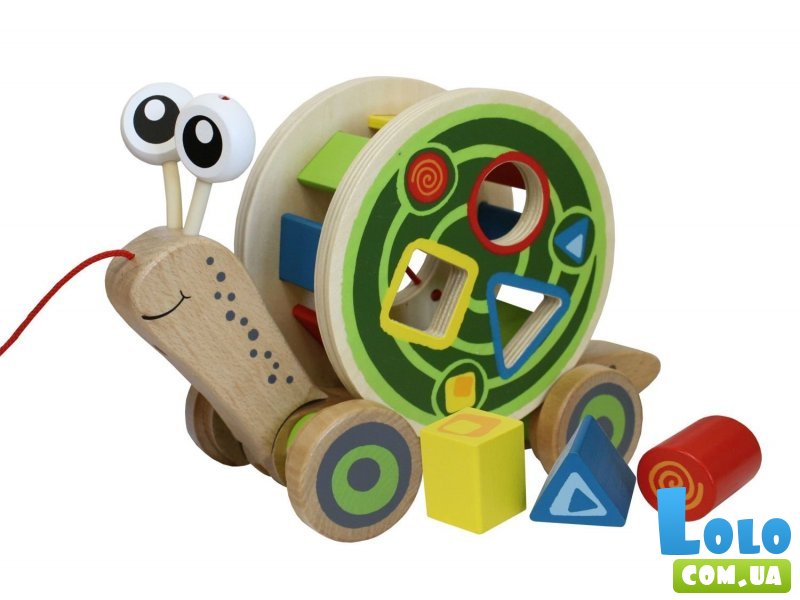 Каталка-сортер "Улитка" Hape (E0349)