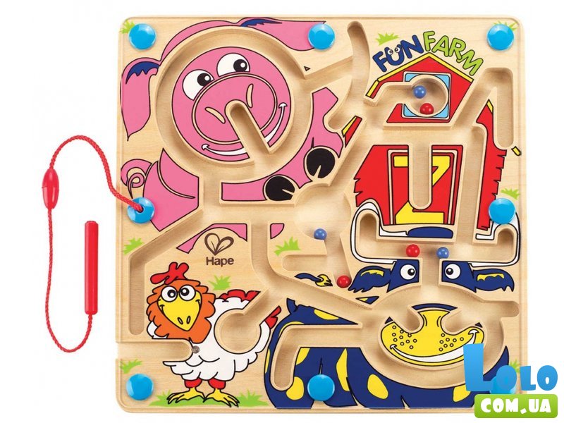 Доска с магнитами "Веселая ферма" Hape (E1702)