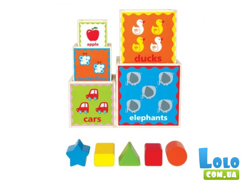 Детская пирамидка "Кубики" HAPE