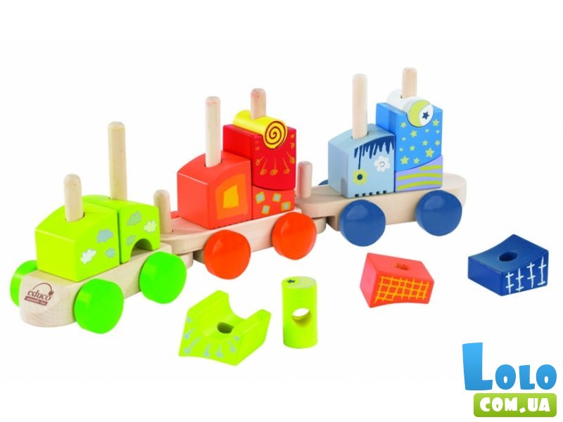 Набор кубиков "Паровозик" HAPE