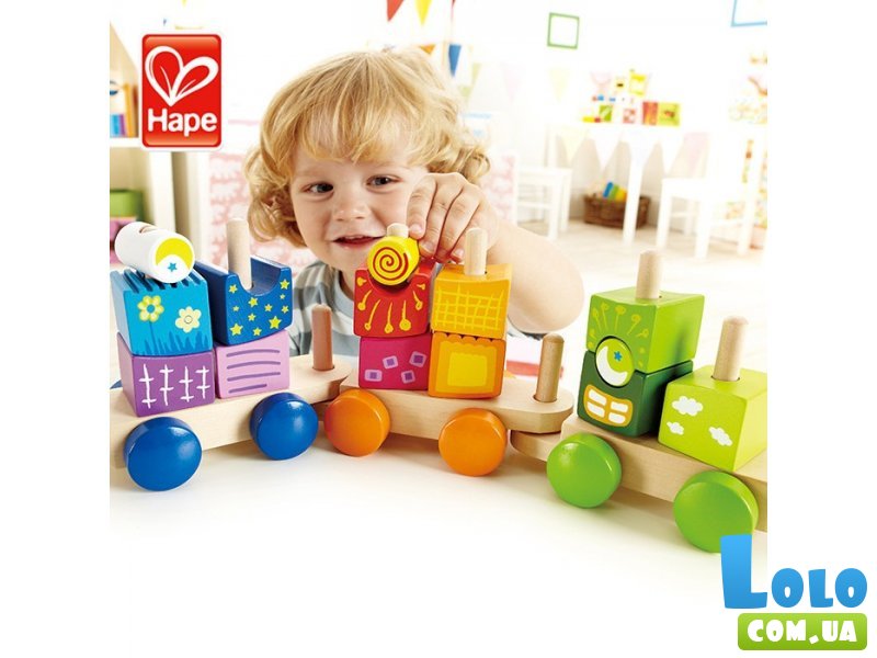 Набор кубиков "Паровозик" HAPE