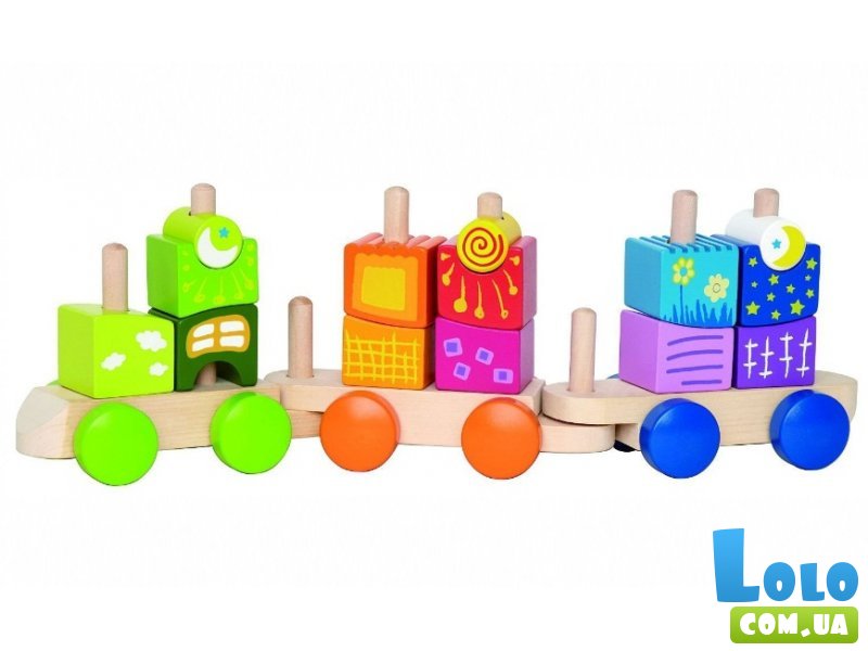 Набор кубиков "Паровозик" HAPE