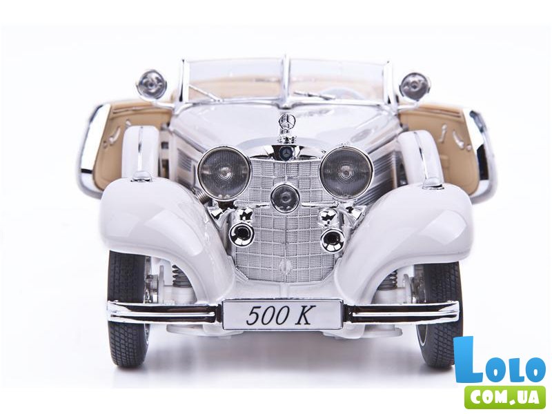 Автомодель (1:18) Mercedes-Benz 500 K Typ Specialroadster (1936) Macharadga белый