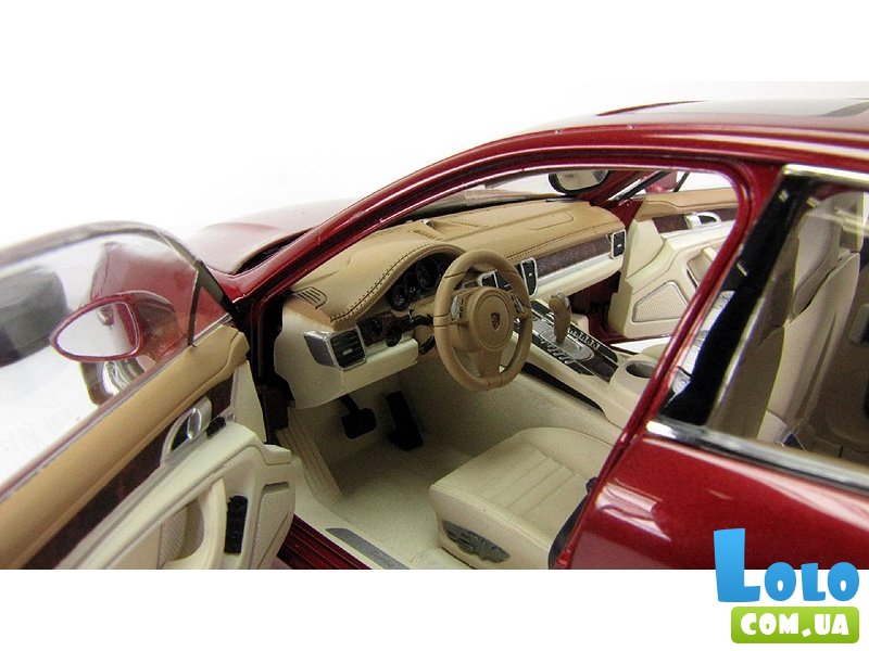 Автомодель (1:18) Porsche Panamera Turbo красный металлик