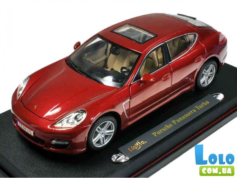 Автомодель (1:18) Porsche Panamera Turbo красный металлик