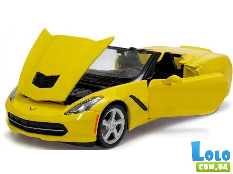 Машинка 24. Maisto 1:24 Corvette Stingray Convertible. 31501 Машина 2014 Corvette 1 24. Игрушки машинки Шевроле Корвет. Maisto 1:24 Corvette Stingray Convertible желтый 31501.