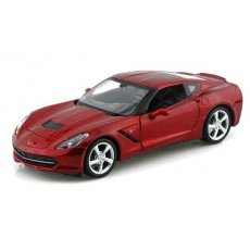 Машинка игрушечная 2014 "Corvette Stingray Coupe" Maisto, красный металлик, масштаб 1:24