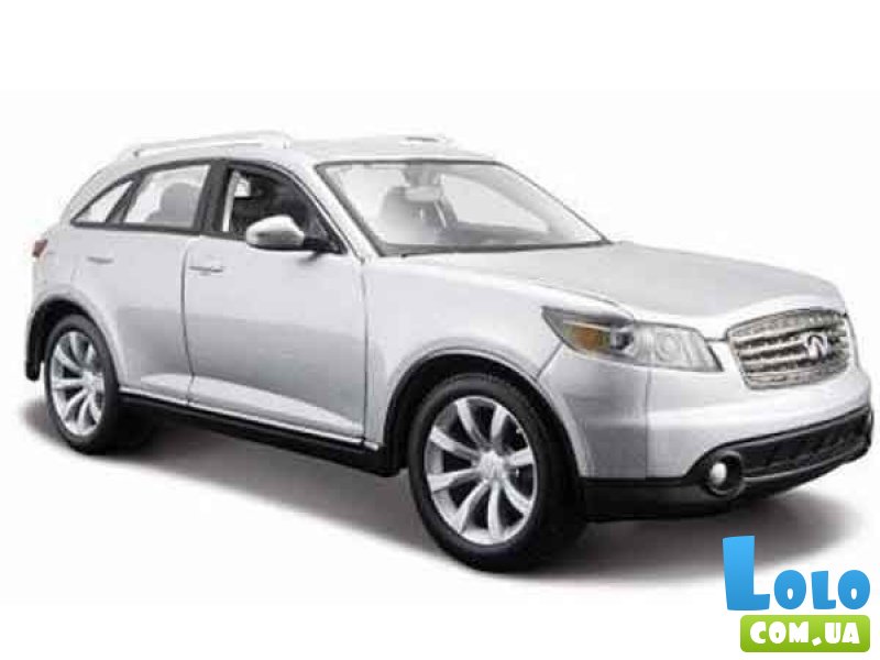 Машинка игрушечная "Infiniti FX45" Maisto, серебристый, в масштабе 1:24