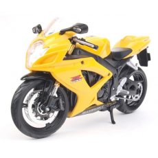 Мотоцикл игрушечный масштаб 1:12 Maisto Suzuki GSX-R600, желтый