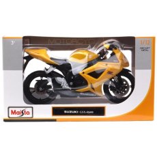 Мотоцикл игрушечный масштаб 1:12 Maisto Suzuki GSX-R600, желтый