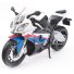 Мотоцикл игрушечный Maisto масштаб 1:12  BMW S1000RR бело-голубого цвета