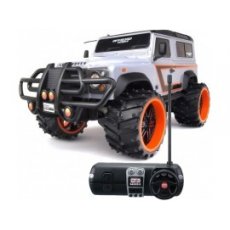 Автомодель на радиоуправлении (1:16) Maisto Land Rover Defender (акум. 6v + 1х9v), серебристая
