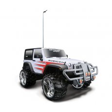 Машинка игрушечная на радиоуправлении Maisto Jeep Wrangler Rubicon, масштаб 1:16, бело красный