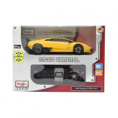 Машинка игрушечная на радиоуправлении Maisto Lamborghini Murcielago LP 670-4 SV, масштаб 1:24, желтая