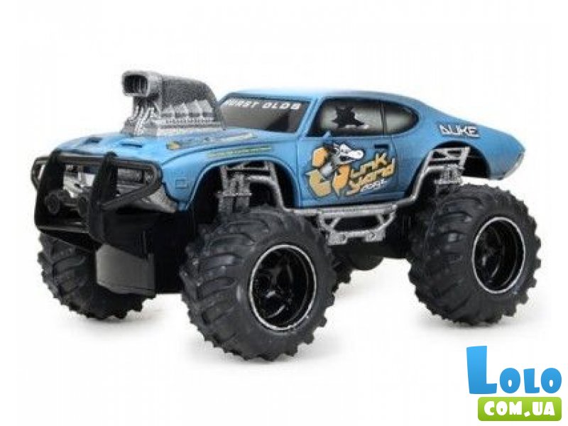 Машинка игрушечная на радиоуправлении, масштаб 1:24, без батареек, JUNK YARD DOGZ в ассортименте PICKUP TRUCK & MUSCLE CAR (1:24)