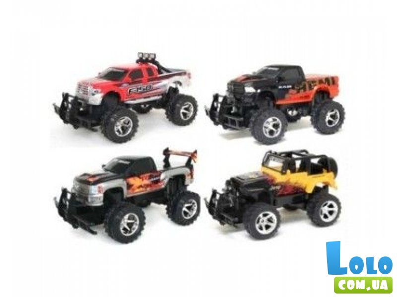 Машинка игрушечная на радиоуправлении, масштаб 1:15, без батареек, в ассортименте: Silverado Sport Truck, Jeep Wrangler
