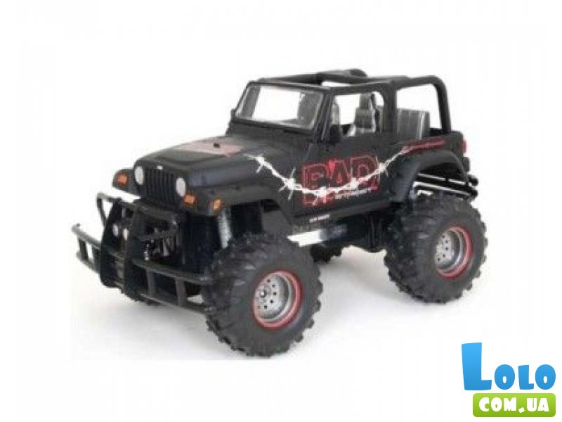 Машинка игрушечная на радиоуправлении "Mud Slinger Jeep Wrangler", масштаб 1:10, зарядное устройство+батарейки