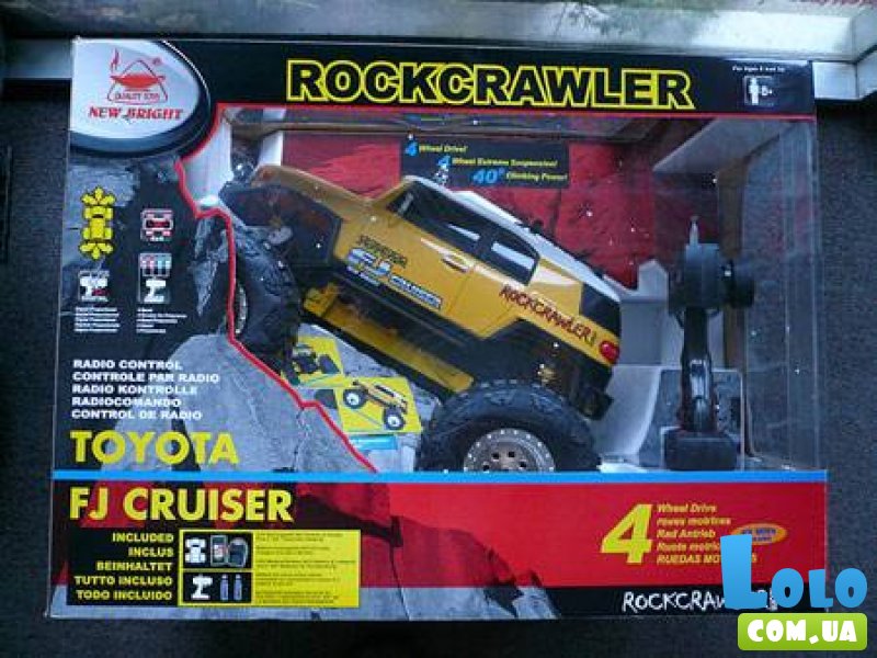 Автомобиль на радиоуправлении New Bright Toyota FJ Cruiser Rock Crawler (1:10)