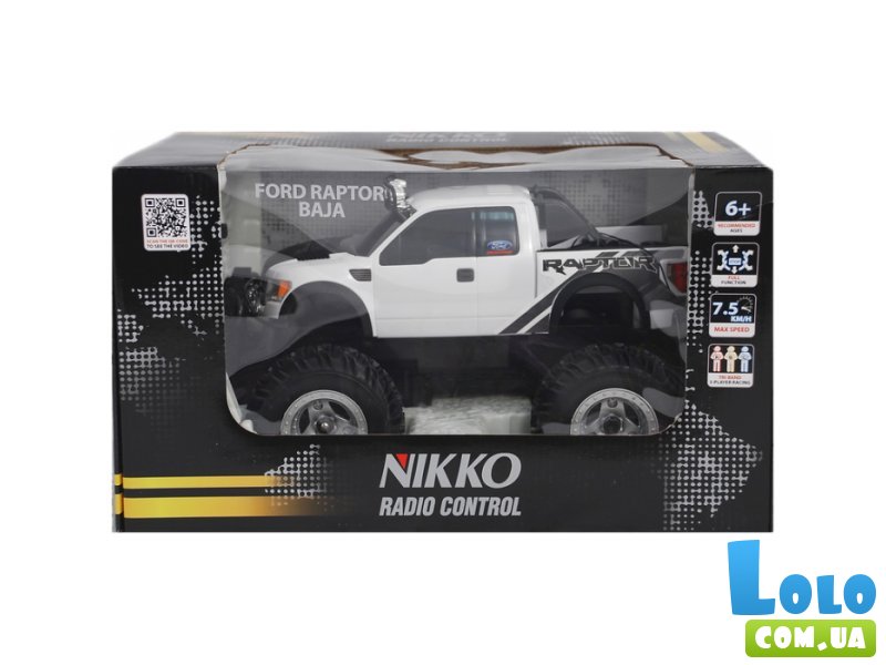 Машинка игрушечная на радиоуправлении Nikko "Ford Raptor Baja" (1:16)